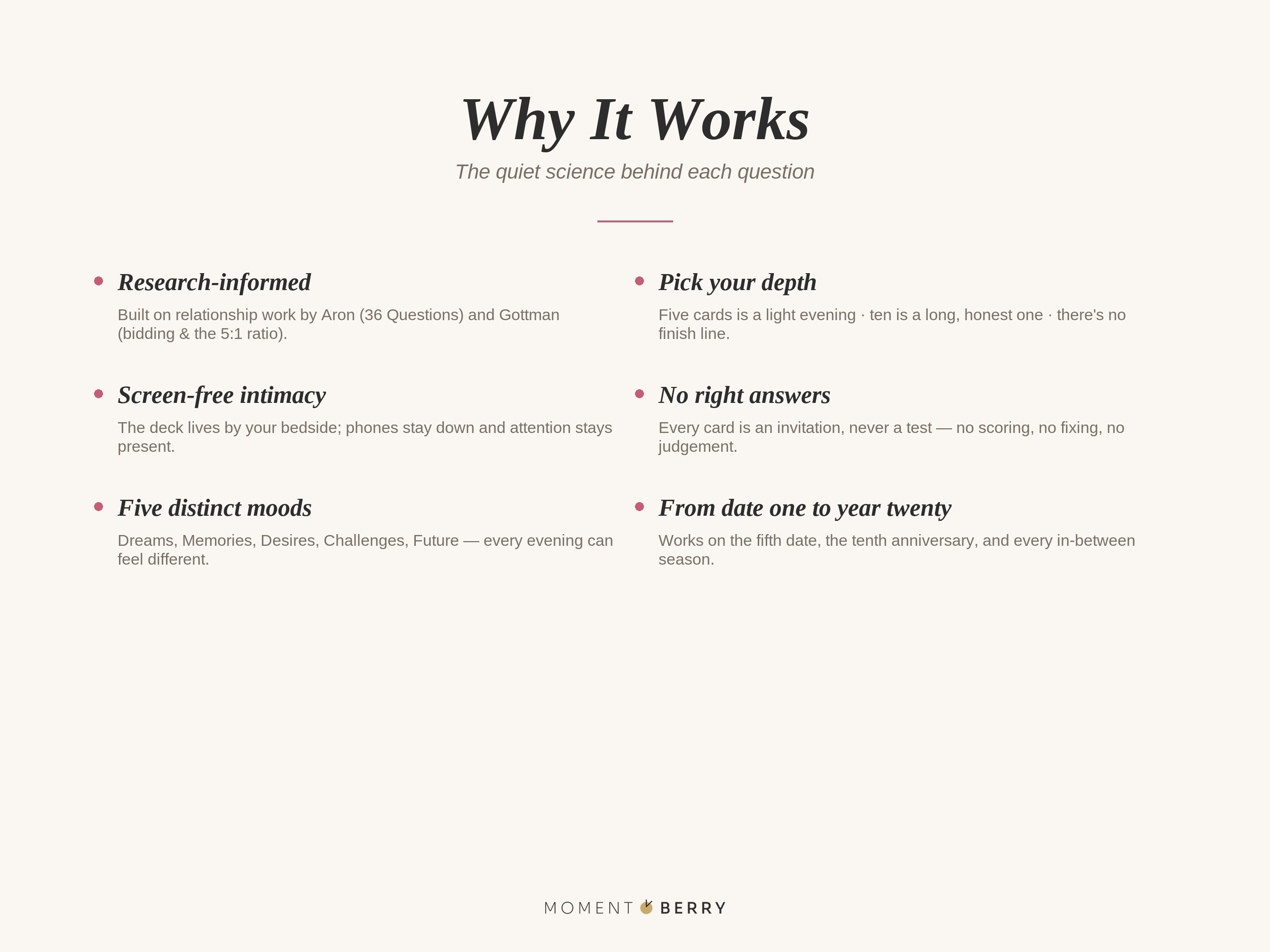 Why It Works