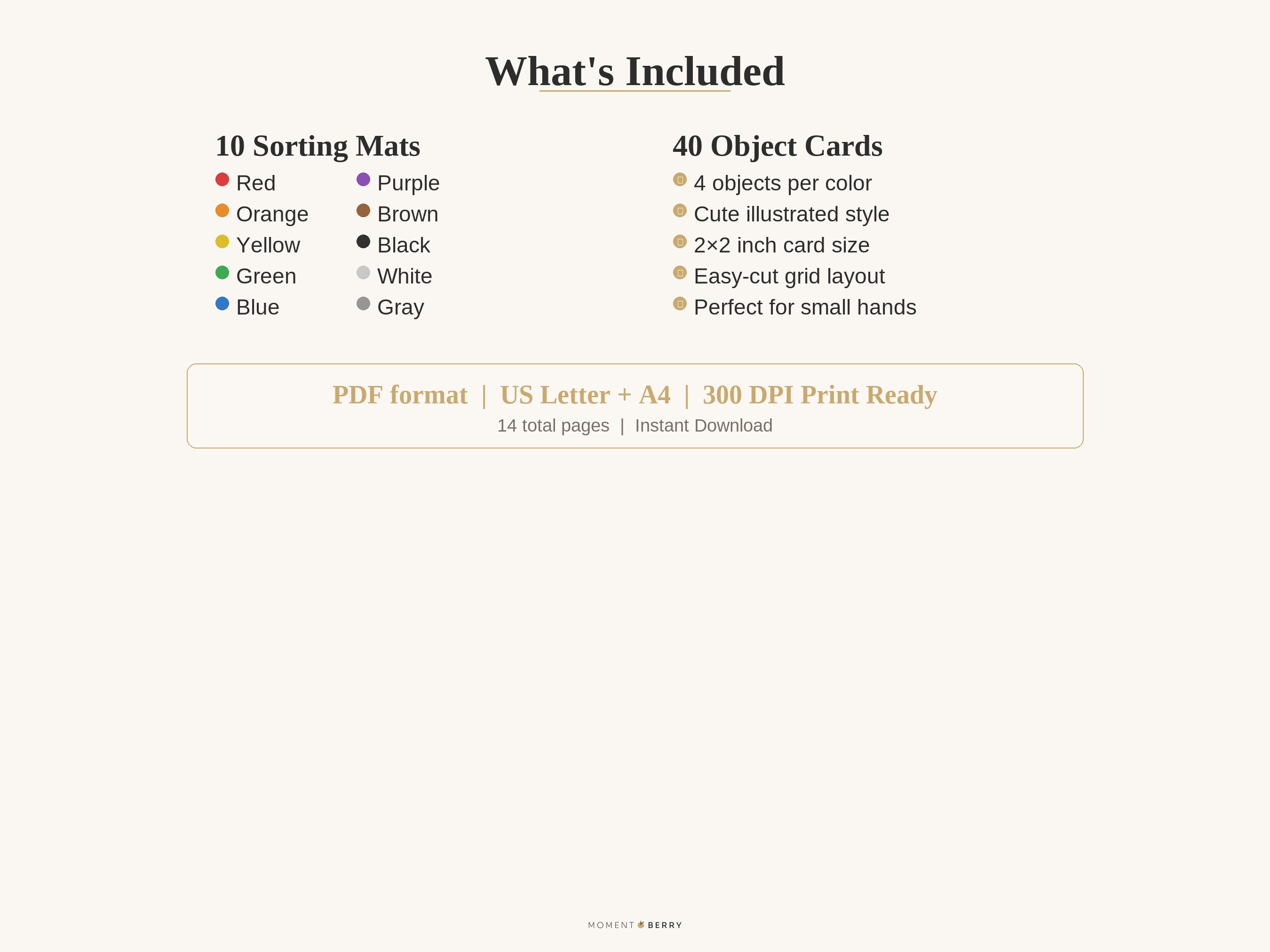 What's Included
