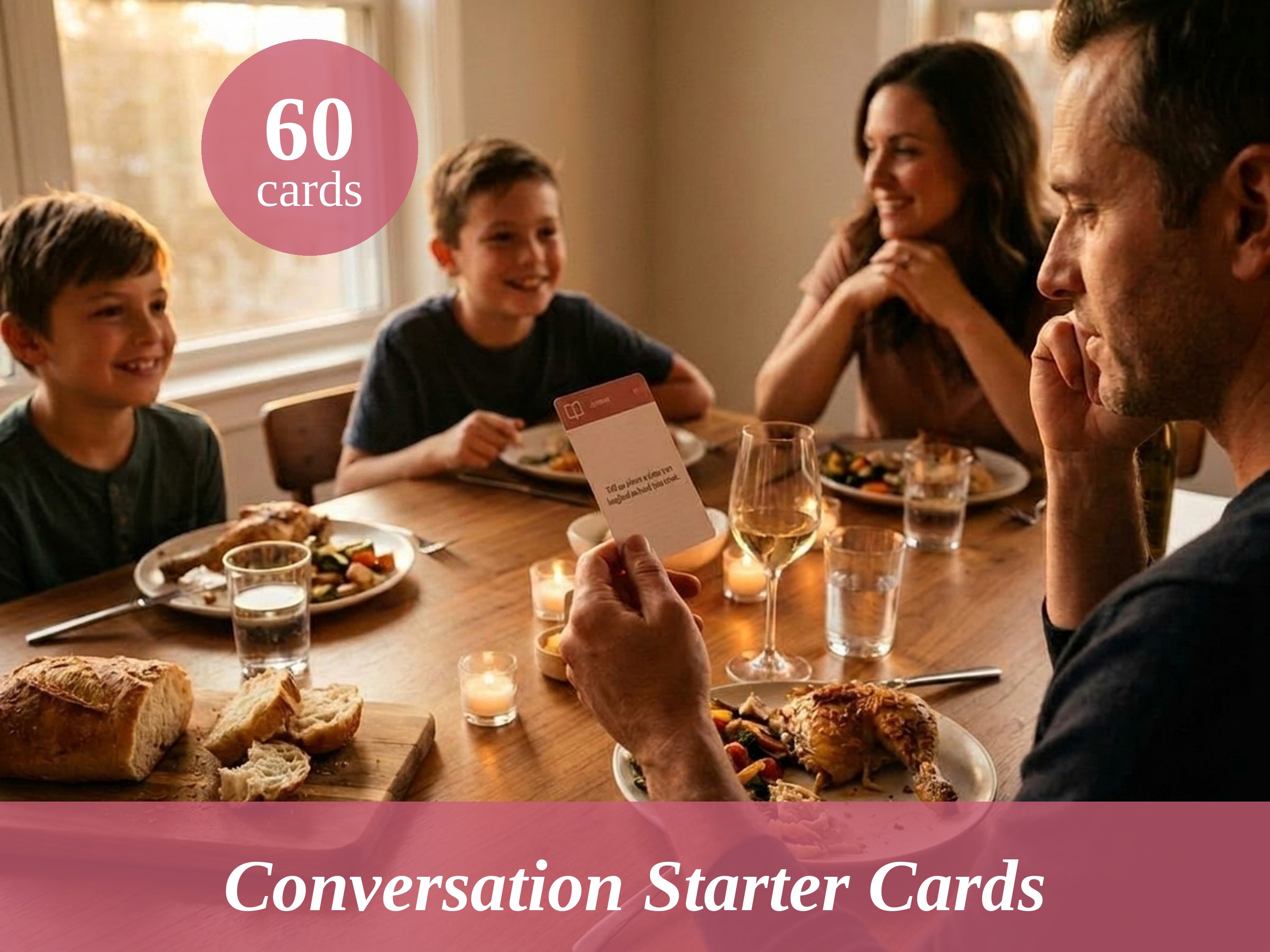 Conversation Starter Cards - Family Dinner